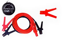 Jump rope with red and black handles, ideal for cardio workouts, fitness training, and improving coordination. Durable and lightweight, perfect for all ages and skill levels.