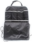 Backpack with multiple compartments, adjustable straps, and a sleek black design, ideal for students and travelers.