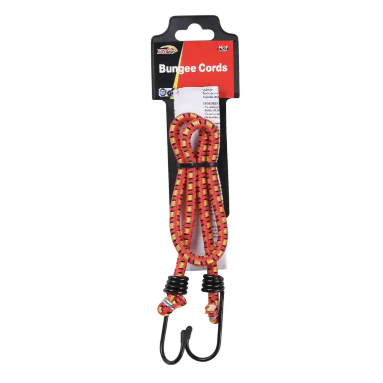 Bungee cords for exercise, fitness, and outdoor activities, featuring durable elastic material and strong hooks for secure attachment. Ideal for strength training, stretching, and recreational use.