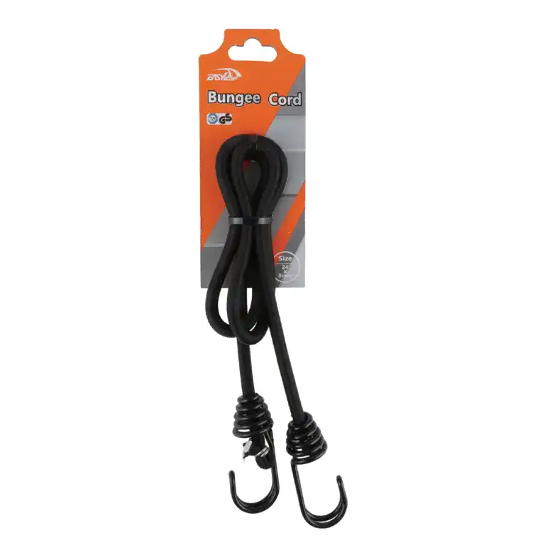 Bungee cord with hooks for fitness, strength training, and outdoor workouts. Durable, elastic, and versatile for resistance exercises and sports activities.
