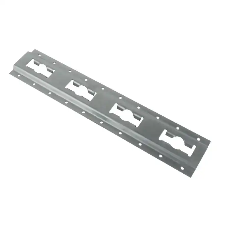 High-quality steel mounting bracket with multiple keyhole slots for secure and versatile mounting options.