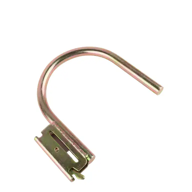 An eye bolt hook designed for lifting, rigging, and securing heavy loads, featuring a sturdy metal construction with a corrosion-resistant coating. Perfect for industrial, construction, and warehouse.