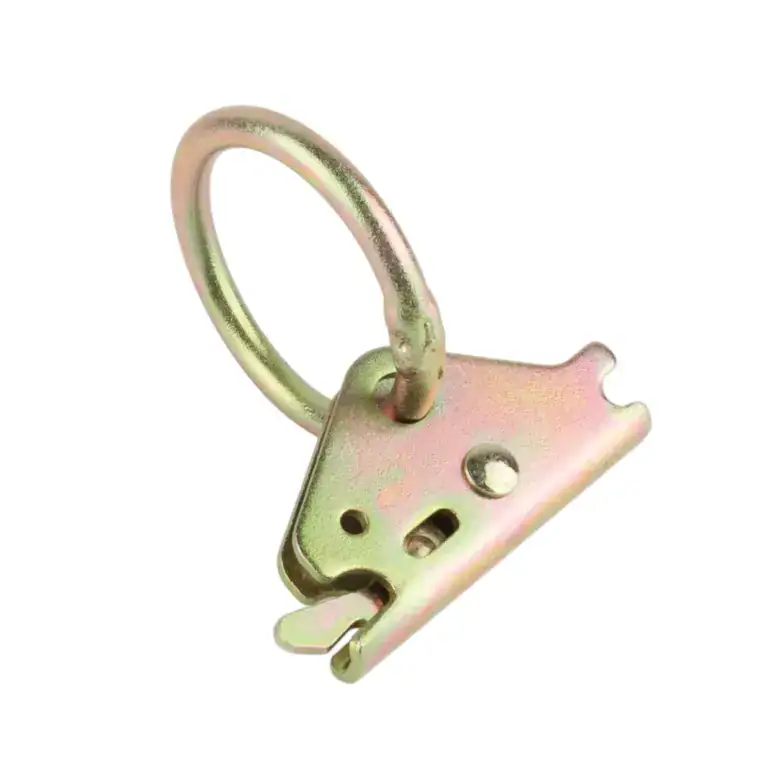 Durable metal carabiner with spring-loaded gate, ideal for climbing, camping, and outdoor activities.