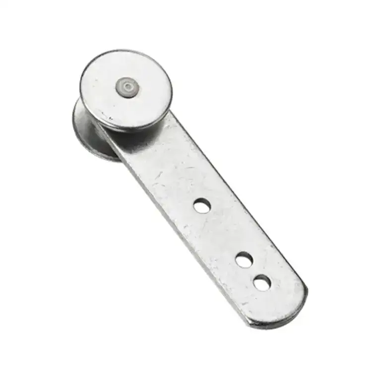 Metal push roller component used in gym and fitness equipment for smooth movement and durability. Ideal for weightlifting, resistance machines, and exercise equipment maintenance.