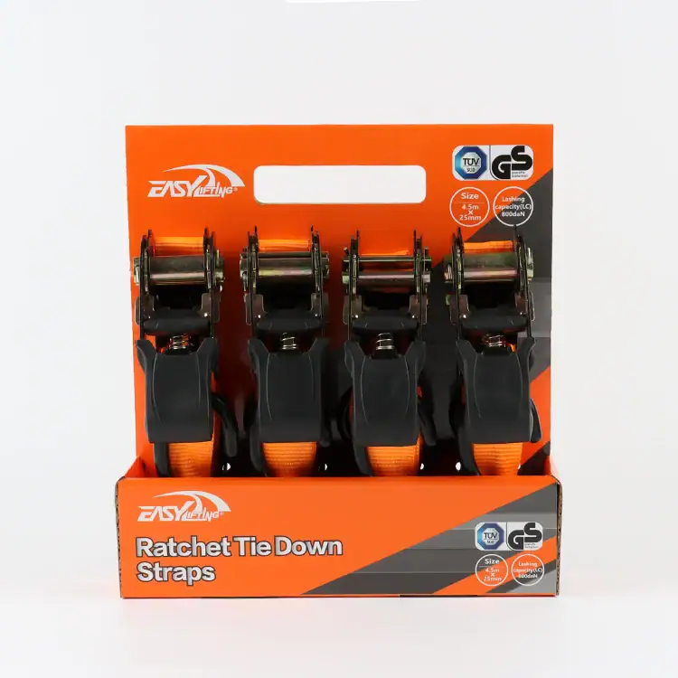 High-quality ratchet tie down straps designed for secure lifting, cargo transportation, and equipment stabilization. Durable, reliable, and easy to use for various industrial and outdoor applications.