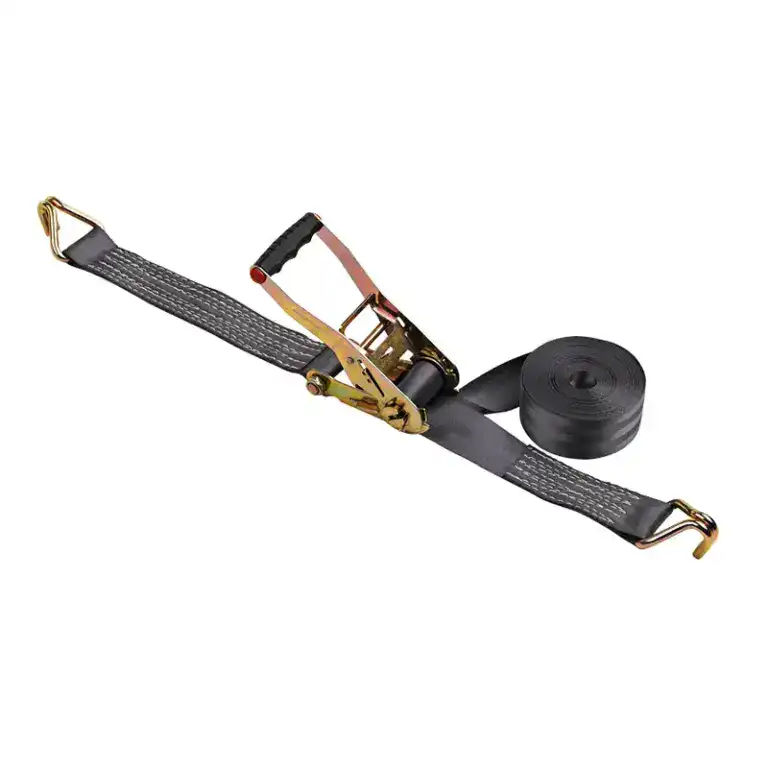 Heavy-duty strap wrench with adjustable strap and handle, ideal for gripping and lifting heavy objects securely. Perfect for industrial, automotive, and home use.