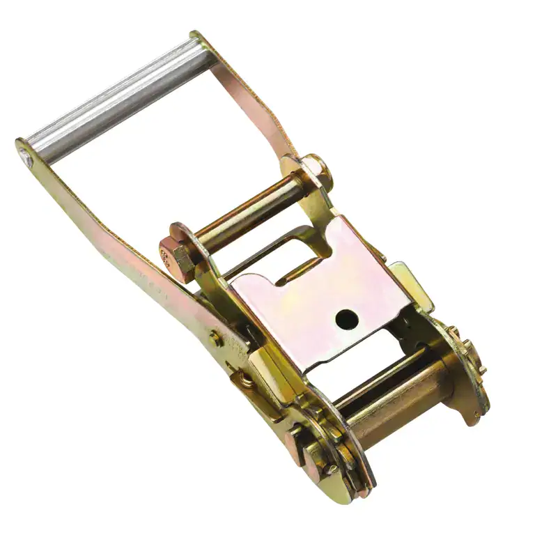 Metal bike chain tensioner with roller and mounting bracket, used for adjusting chain tension in bicycle drive systems.