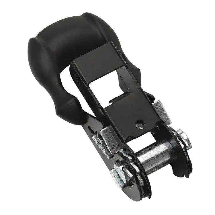 Heavy duty lifting hook with secure grip for gym and fitness equipment. Designed for safe and efficient lifting of weights and heavy objects in commercial and home gyms.