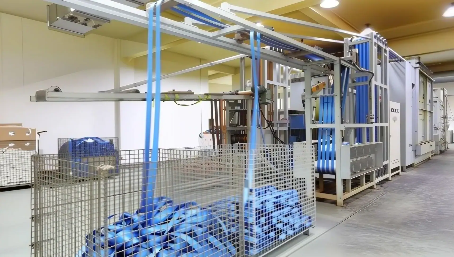 Industrial lifting and handling equipment for packaging and logistics.